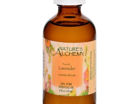 Nature s Alchemy Essential Oil - 100 Percent Pure - Lavender - 4 Fl Oz Online Sale