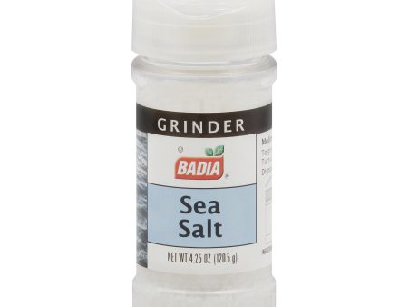 Badia Spices Grinder - Sea Salt - Case Of 12 - 4.5 Oz. Cheap