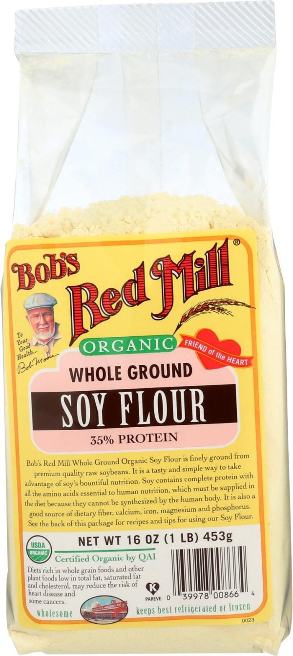 Bob s Red Mill Organic Soy Flour - 16 Oz - Case Of 4 Hot on Sale