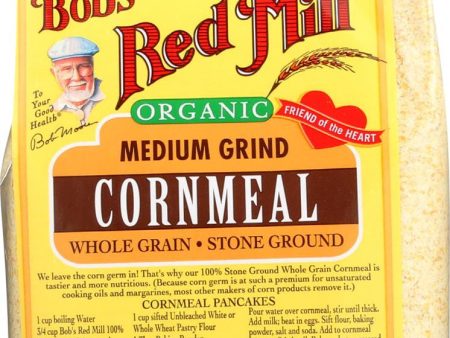 Bob s Red Mill Organic Medium Grind Cornmeal - 24 Oz - Case Of 4 Online