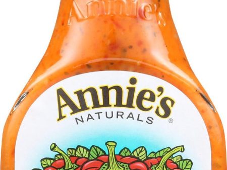 Annie s Naturals Vinaigrette Roasted Red Pepper - Case Of 6 - 8 Fl Oz. For Sale