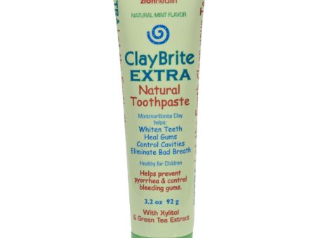 Zion Health Claybrite Extra Strength Toothpaste - 3.2 Oz Online