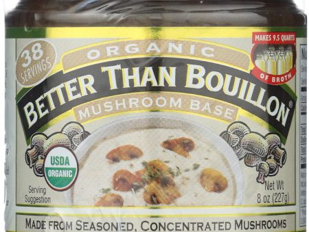 Better Than Bouillon Seasoning - Mushroom Base - Case Of 6 - 8 Oz. For Sale