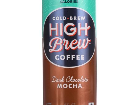 High Brew Coffee Coffee - Ready To Drink - Dark Chocolate Mocha - 8 Oz - Case Of 12 Online Sale