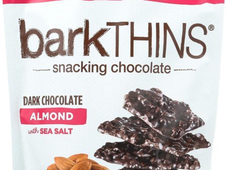 Bark Thins Snacking Dark Chocolate - Almond With Sea Salt - Case Of 9 - 10 Oz. Hot on Sale