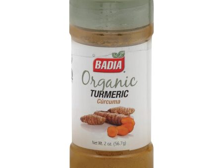 Badia Spices Organic Turmeric - Case Of 12 - 2 Oz. Discount