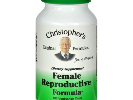 Dr. Christopher s Female Reproductive Formula - 460 Mg - 100 Vegetarian Capsules Hot on Sale