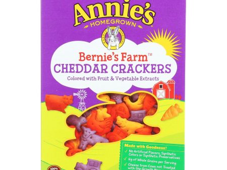 Annie s Homegrown Bernie s Farm Cheddar Crackers - Case Of 12 - 6.75 Oz. For Cheap