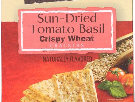 Back To Nature Crackers - Sundried Tomato Basil Crispy Wheat - Case Of 6 - 8 Oz. Online Sale