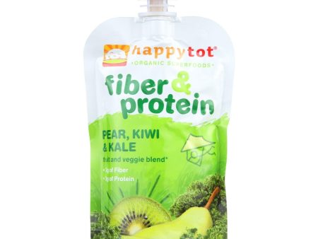 Happy Tot Toddler Food - Organic - Fiber And Protein - Stage 4 - Pear Kiwi And Kale - 4 Oz - Case Of 16 Online Sale