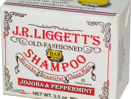 J.r. Liggett s Old Fashioned Bar Shampoo Counter Display - Jojoba And Peppermint - 3.5 Oz - Case Of 12 Discount