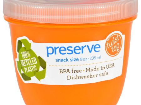 Preserve Food Storage Container - Round - Mini - Orange - 8 Oz - 1 Count Online