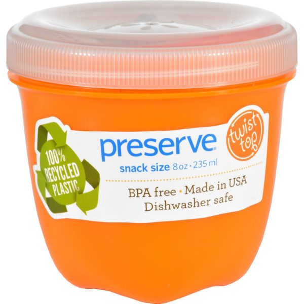 Preserve Food Storage Container - Round - Mini - Orange - 8 Oz - 1 Count Online