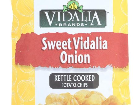 Boulder Canyon Natural Foods Kettle Chips - Vidalia Onion - Case Of 12 - 6 Oz. For Sale