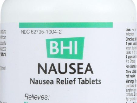 Bhi Nausea Relief - 100 Tablets Online now