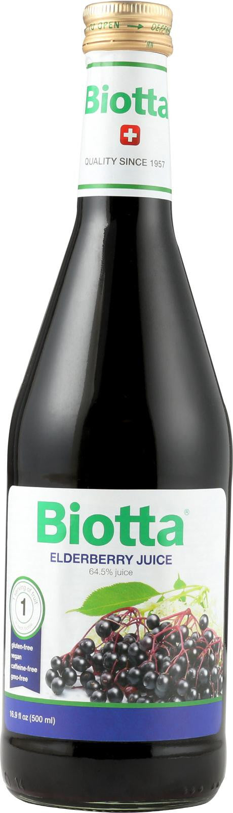 Biotta Juice - Elderberry - Case Of 6 - 16.9 Fl Oz. For Discount