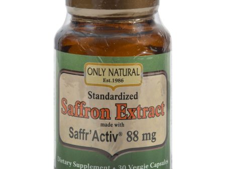 Only Natural Saffron Extract - 88.5 Mg - 30 Vcaps For Sale