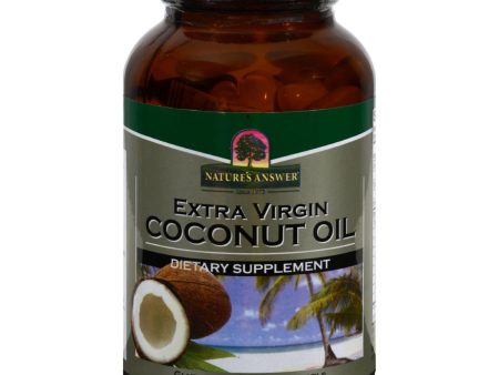 Nature s Answer Extra Virgin Coconut Oil - 120 Softgels Cheap