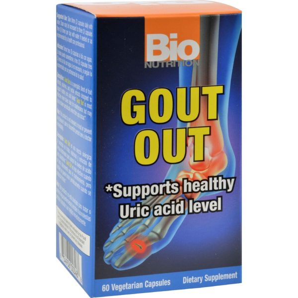 Bio Nutrition Gout Out - 60 Vegetarian Capsules Discount