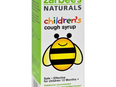 Zarbee s All-natural Children s Cough Syrup 12 Months+ - Natural Cherry Flavor - 4 Oz For Sale