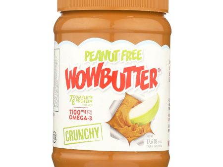 Wow Butter Tastes Just Like Peanut Butter - Toasted Soy Spread Crunchy - Case Of 6 - 17.6 Oz. Online now