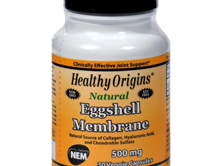 Healthy Origins Eggshell Membrane - 500 Mg - 30 Vegetarian Capsules on Sale