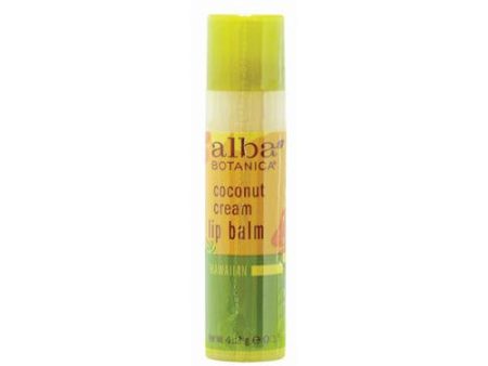 Alba Botanica Lip Balm - Coconut Cream - Case Of 24 - .15 Oz Fashion