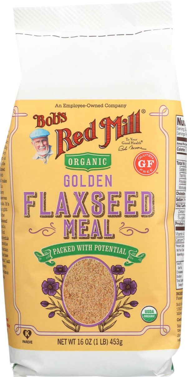 Bob s Red Mill Organic Golden Flaxseed Meal - 16 Oz - Case Of 4 Online