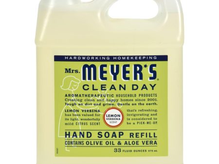 Mrs. Meyer s Liquid Hand Soap Refill - Lemon Verbena - 33 Lf Oz Hot on Sale