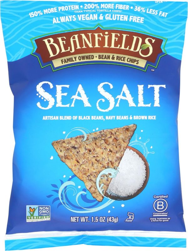 Beanfields Chips - Sea Salt Bean And Rice - Case Of 24 - 1.5 Oz. Discount