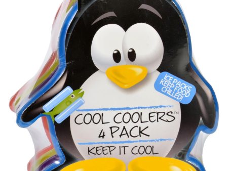 Fit And Fresh Ice Packs - Cool Coolers - Multicolored Penguin - 4 Count Hot on Sale