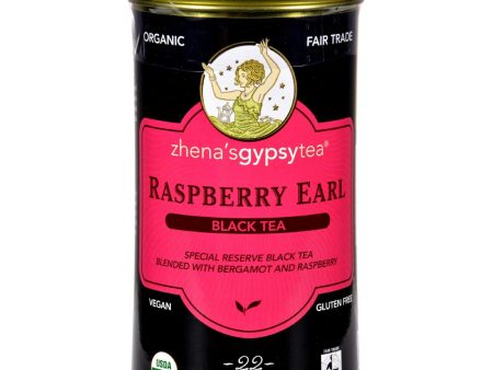 Zhena s Gypsy Tea Raspberry Earl Black Tea - Case Of 6 - 22 Bags Discount