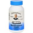 Dr. Christopher s Thyroid Maintenance - 485 Mg - 100 Vegetarian Capsules Fashion