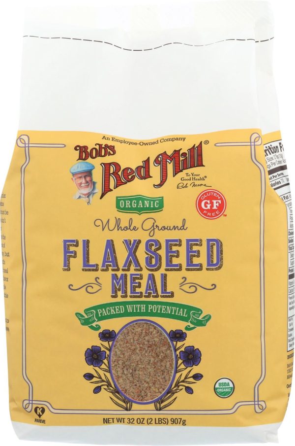 Bob s Red Mill Organic Brown Flaxseed Meal - 32 Oz - Case Of 4 Supply