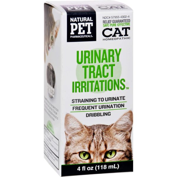 King Bio Homeopathic Natural Pet Cat - Urinary Tract Irritations - 4 Oz Supply