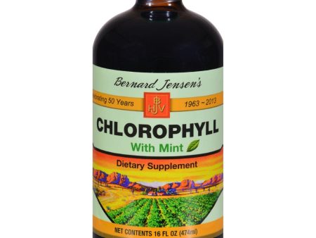 Bernard Jensen Chlorophyll Mint - 16 Fl Oz Cheap