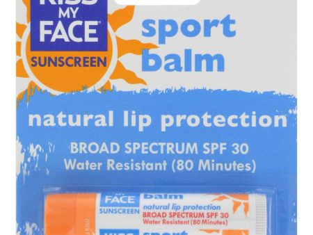 Kiss My Face Lip Balm Sport - Spf 30 - Case Of 12 - .15 Oz Cheap