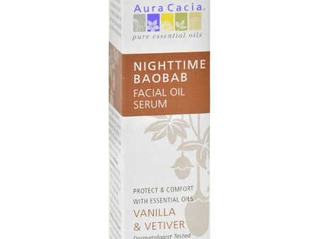 Aura Cacia Organic Face Oil Serum - Baobab - 1 Fl Oz Discount