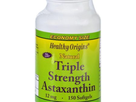 Healthy Origins Astaxanthin - Natural - Triple Strength - 12 Mg - 150 Softgels For Discount