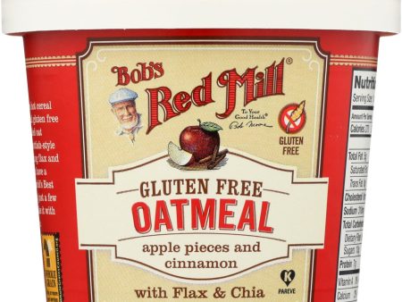 Bob s Red Mill Gluten Free Oatmeal Cup, Apple And Cinnamon - 2.36 Oz - Case Of 12 Hot on Sale