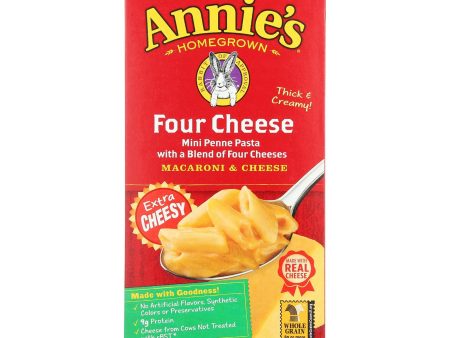 Annie s Homegrown Four Cheese Macaroni And Cheese - Case Of 12 - 5.5 Oz. Discount