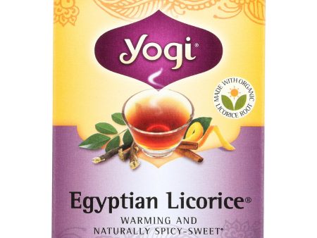 Yogi Egyptian Licorice - Case Of 6 - 16 Bags Online Sale