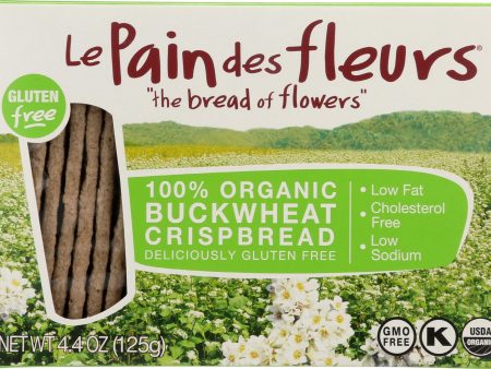 Le Pain Des Fleurs Organic Crisp Bread - Buckwheat - Case Of 6 - 4.41 Oz. Online Sale