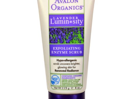 Avalon Organics Exfoliating Enzyme Scrub Lavender - 4 Fl Oz For Cheap