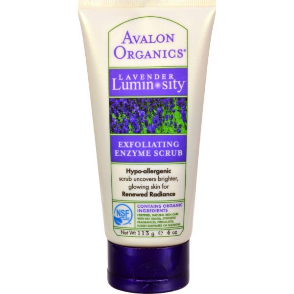 Avalon Organics Exfoliating Enzyme Scrub Lavender - 4 Fl Oz For Cheap