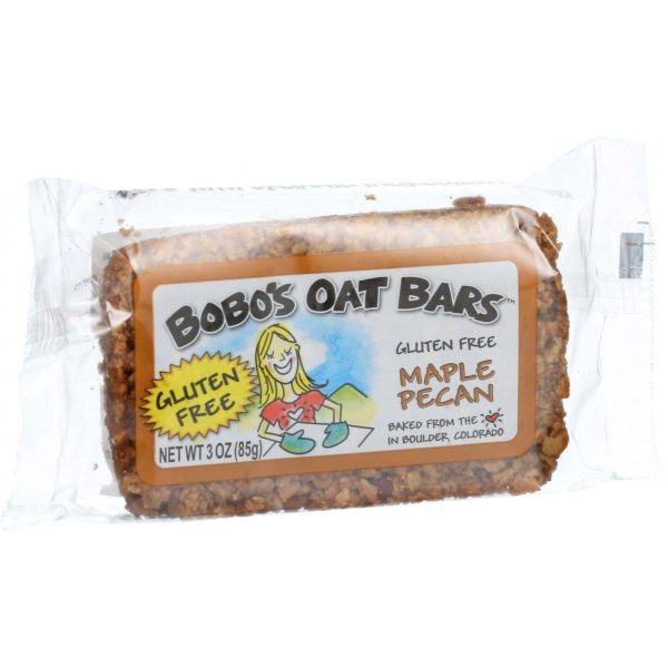 Bobo s Oat Bars - All Natural - Gluten Free - Maple Pecan - 3 Oz Bars - Case Of 12 Online Hot Sale