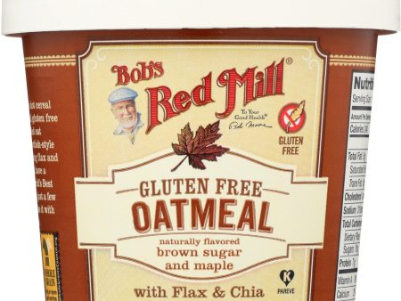 Bob s Red Mill Gluten Free Oatmeal Cup, Brown Sugar And Maple - 2.15 Oz - Case Of 12 Hot on Sale