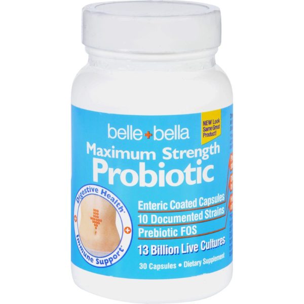 Belle And Bella Ultra 10 Probiotic - Maximum Strength - 30 Capsules Hot on Sale