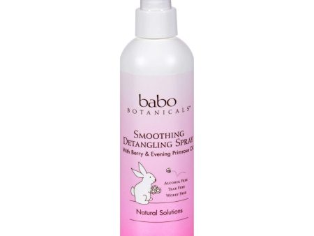 Babo Botanicals Instantly Smooth Detangler Berry Primrose - 8 Fl Oz on Sale