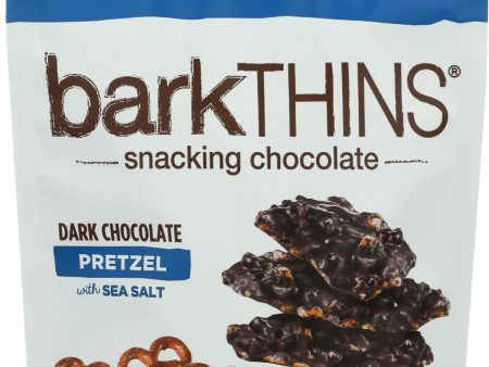 Bark Thins Dark Chocolate - Pretzel With Sea Salt - Case Of 12 - 4.7 Oz. Online Hot Sale